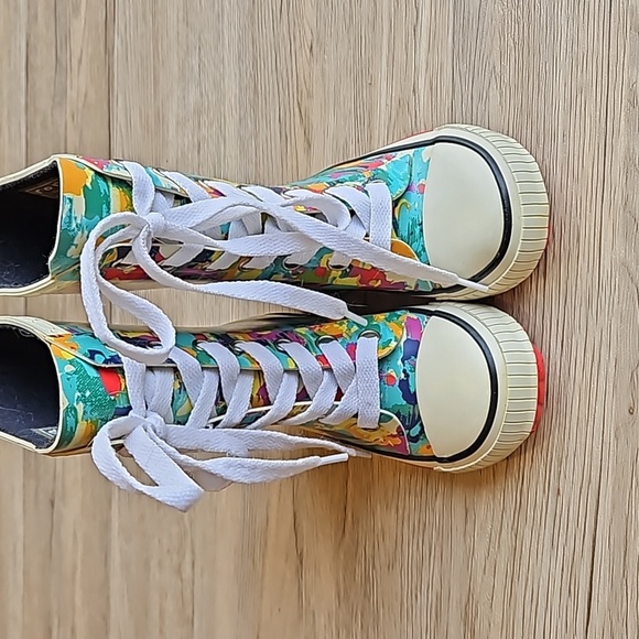 Roma Ilona Art Lace Up Rain Boots 7 - Picture 5 of 5